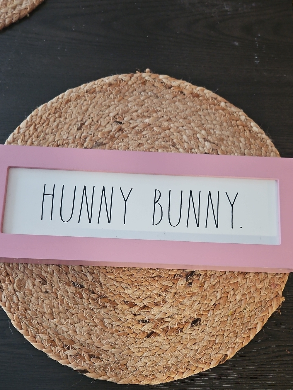 Rae Dunn Hunny Bunny Sign